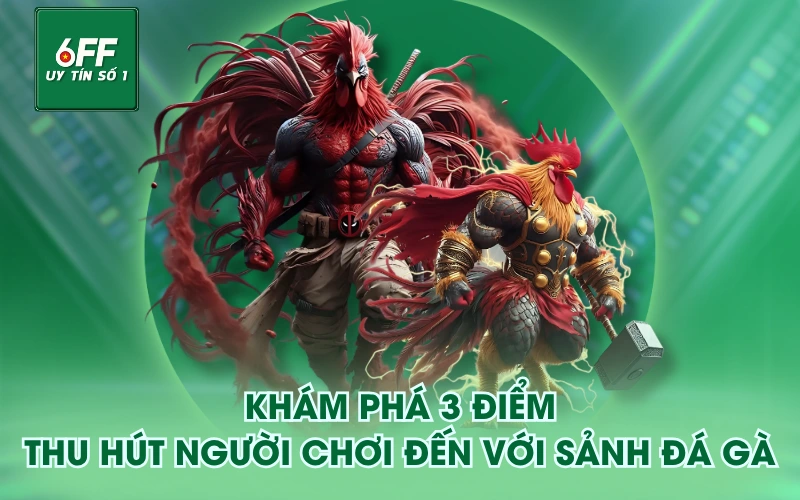 Đá Gà 1 Khám phá 3 điểm thu hút người chơi đến với sảnh Đá Gà