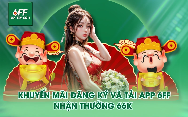 Khuyến Mãi 1 Khuyến mãi đăng ký và tải app 6FF, nhận thưởng 66K